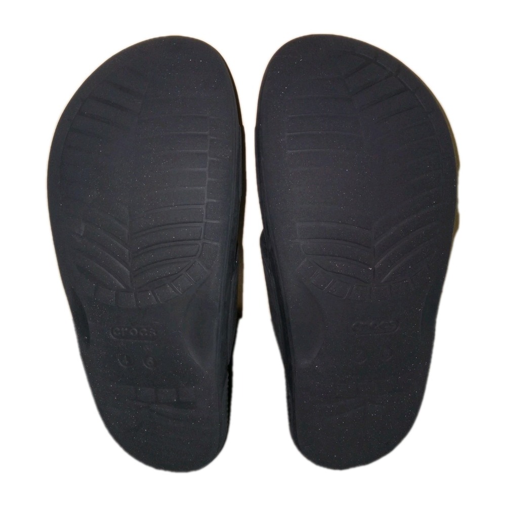 ICONIC CROCS COMFORT Black Sandals Clogs Women's Sz 6 W6 M4 - Picture 5 of 5